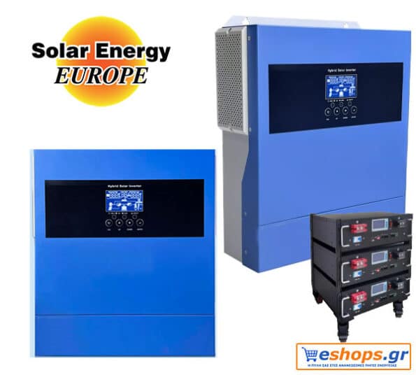 Υβριδικός Inverter Solar Energy Europe 4000 Watt / 24v MPPT 500V/100A πρωτόκολλο RS485 για μπαταρίες λιθίου LifePo4