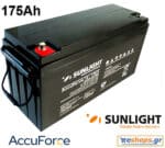 ΜΠΑΤΑΡΙΑ SUNLIGHT AccuForce 12V – 175Ah S Solar AGM VRLA BATTERY